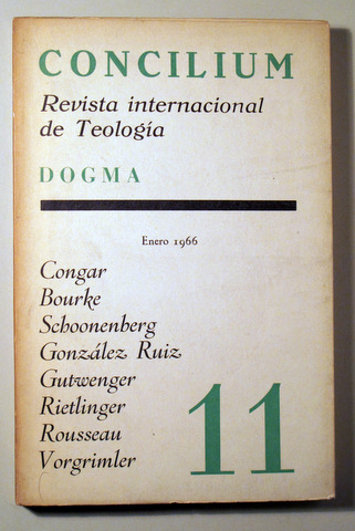 CONCILIUM. Revista Internacional de la Teología. Nº 11 - Madrid 1966